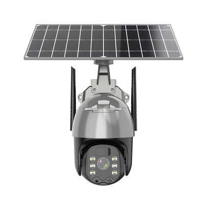 PTZ 태양 동력이 공급된 무선 야외 방수 카메라 현명한 4G 가정 보안 시스템