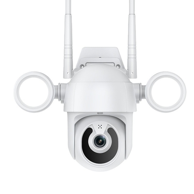 스마트 보안 투광 조명 카메라 1080p 양방향 오디오 동작 감지 야간 투시경 카메라