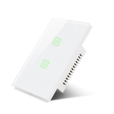 Glomarket Tuya Zigbee With Neutral 1/2/3/4 Gang Glass Panel Wall Touch Wireless Electrical Smart Light Switch