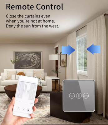 WiFi/Zigbee 현명한 커튼 스위치 음량 조정은 보조자 터치 스크린 스위치를 구글검색을 합니다