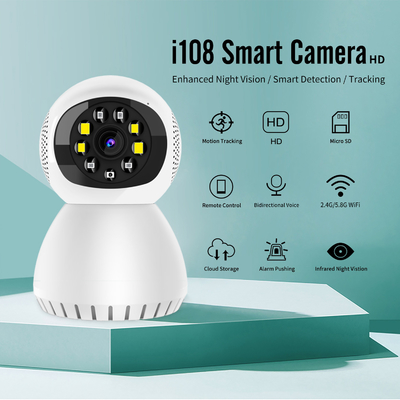 야간 시력을 추적하는 실내 투야 현명한 미니 카메라 와이파이 2.4g/5g 움직임 검출