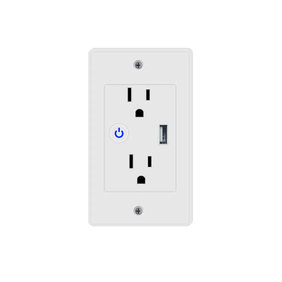 1 USB 포트와 투야 2.4GHz 와이파이 전기 콘센트 전기적 스마트 플러그 소켓
