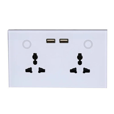 USB 충전기 소켓을 모니터링하는 투야 스마트 홈 와이파이 스위치 벽 이중 확관 경향