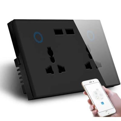 USB 충전기 소켓을 모니터링하는 투야 스마트 홈 와이파이 스위치 벽 이중 확관 경향