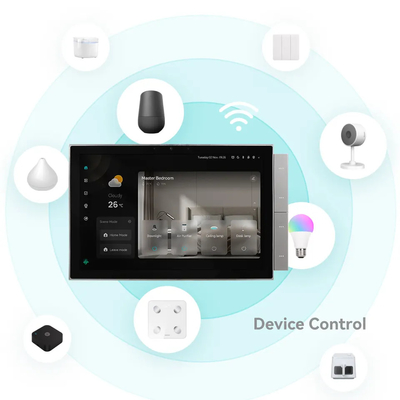 USB FHD 스마트 홈 터치 스크린 제어판 Zigbee Ble 게이트웨이 내장