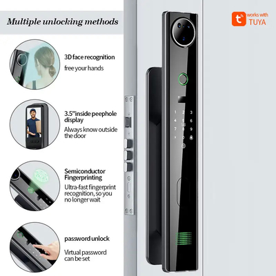 4200mAh 대형 리?? 배터리 고양이 눈 감시 카메라와 함께 지능형 문 잠금