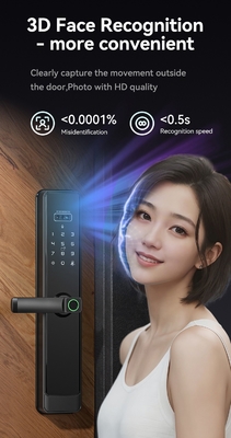 글로벌마켓 투야 와이파이 스마트 잠금 알루미늄 목문 얼굴 인식 손자 표지 생체 지문 디지털 스마트 잠금