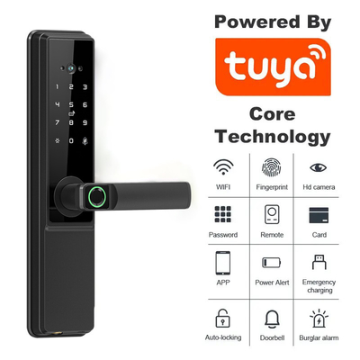 Glomarket Tuya Wifi 스마트 도어 잠금 Cat Eye 디지털 잠금 전자 지문문 스마트 홈