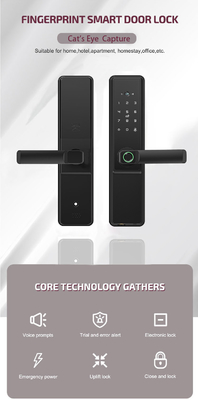 Glomarket Tuya Wifi 스마트 도어 잠금 Cat Eye 디지털 잠금 전자 지문문 스마트 홈