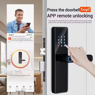 글로마켓 스마트 세라두라 Fechadura 디지털 투야 Ttlock 잠금 RFID 카드 비밀번호 지문 스마트 문 잠금