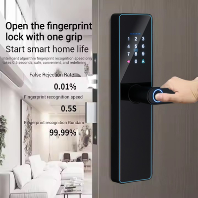 글로마켓 스마트 세라두라 Fechadura 디지털 투야 Ttlock 잠금 RFID 카드 비밀번호 지문 스마트 문 잠금
