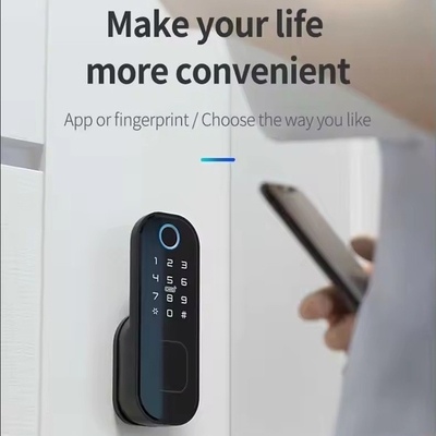 글로마켓 스마트 홈 워터프레임 스마트 전기 림 잠금 Tuya APP 제어 와이파이 야외 게이트 문 지문 스마트 잠금