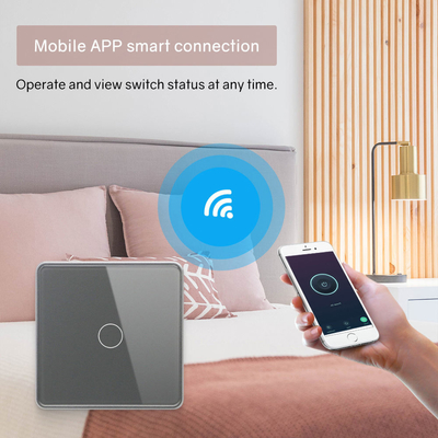 글로마켓 스마트 EU/UK 1-4Gang 벽 스위치 WIFI/지그비 유리 패널 라이트 스위치 투야 스마트 스위치 구글 알렉사