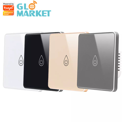 Glomarket Tuya 스마트 글래스 터치 버튼 와이파이 스마트 보일러 스위치 알렉사 음성 제어 EU 표준 워터 히터 스위치
