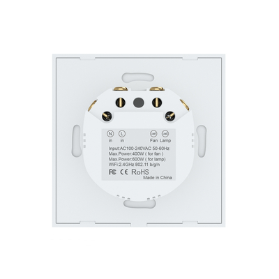 Glomarket Tuya Wifi 스마트 팬 스위치 Tuya 스마트 스위치 팬 속도 빛 ON / OFF 음성 제어 제어 스위치 EU / US 표준