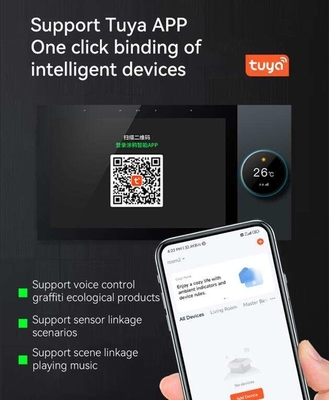 Glomarket Tuya Wifi 스마트 7인치 제어판 다기능 블레 음악 벽 터치 스크린 지그비 허브 게이트웨이 중앙 제어