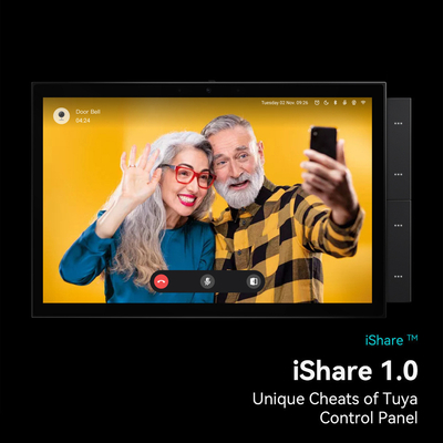 Glomarket Tuya 스마트 홈 컨트롤 패널 10인치 스크린 BLE 지그비 게이트웨이 빌딩 인터콤 호환