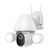 스마트 보안 투광 조명 카메라 1080p 양방향 오디오 동작 감지 야간 투시경 카메라